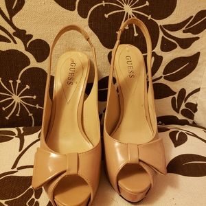 Guess sling back heels